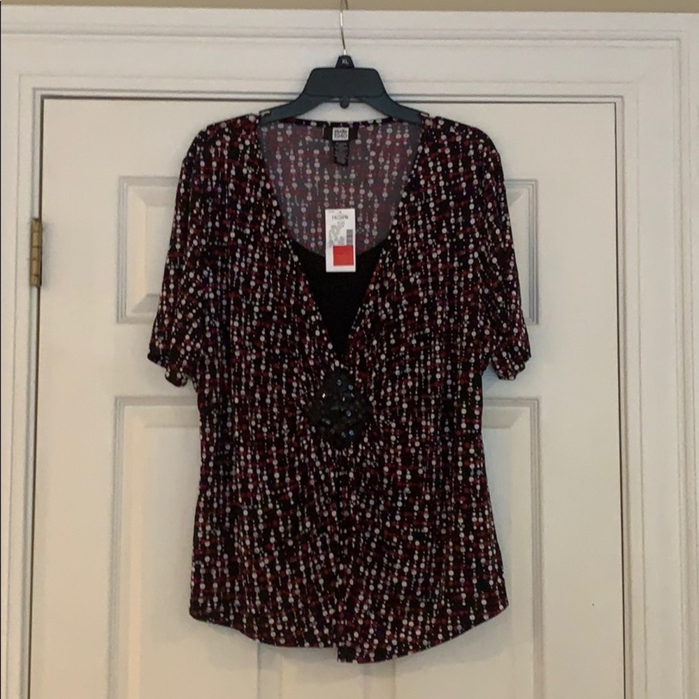 Studio 1940 | Deep V Neck Blouse
